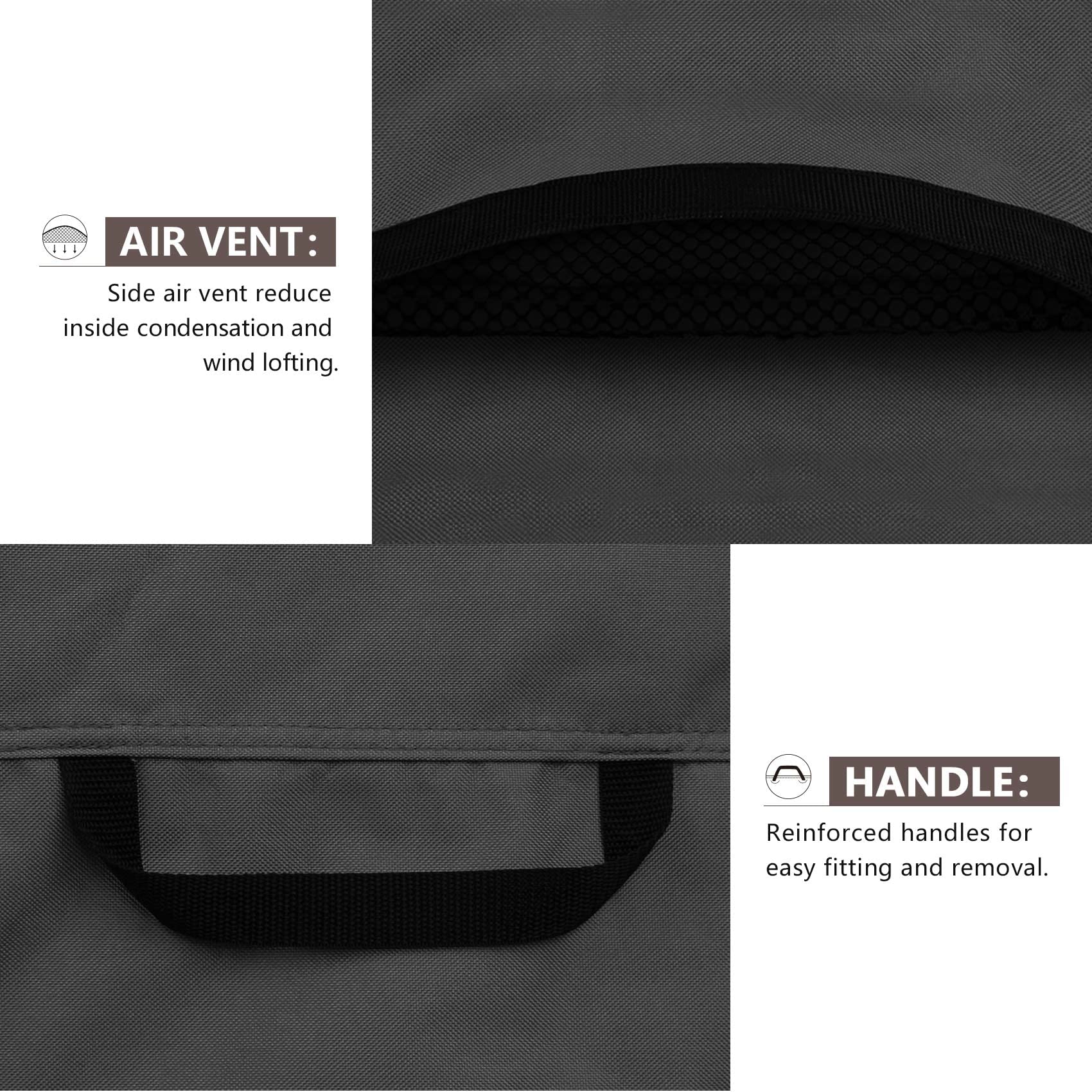 ULTCOVER plastic clip and heavy-duty elastic drawcord securing cover in wind