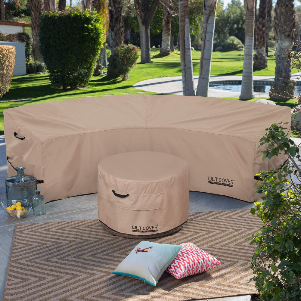 ULTCOVER beside furniture showing size fit for 4–6 seater sectional