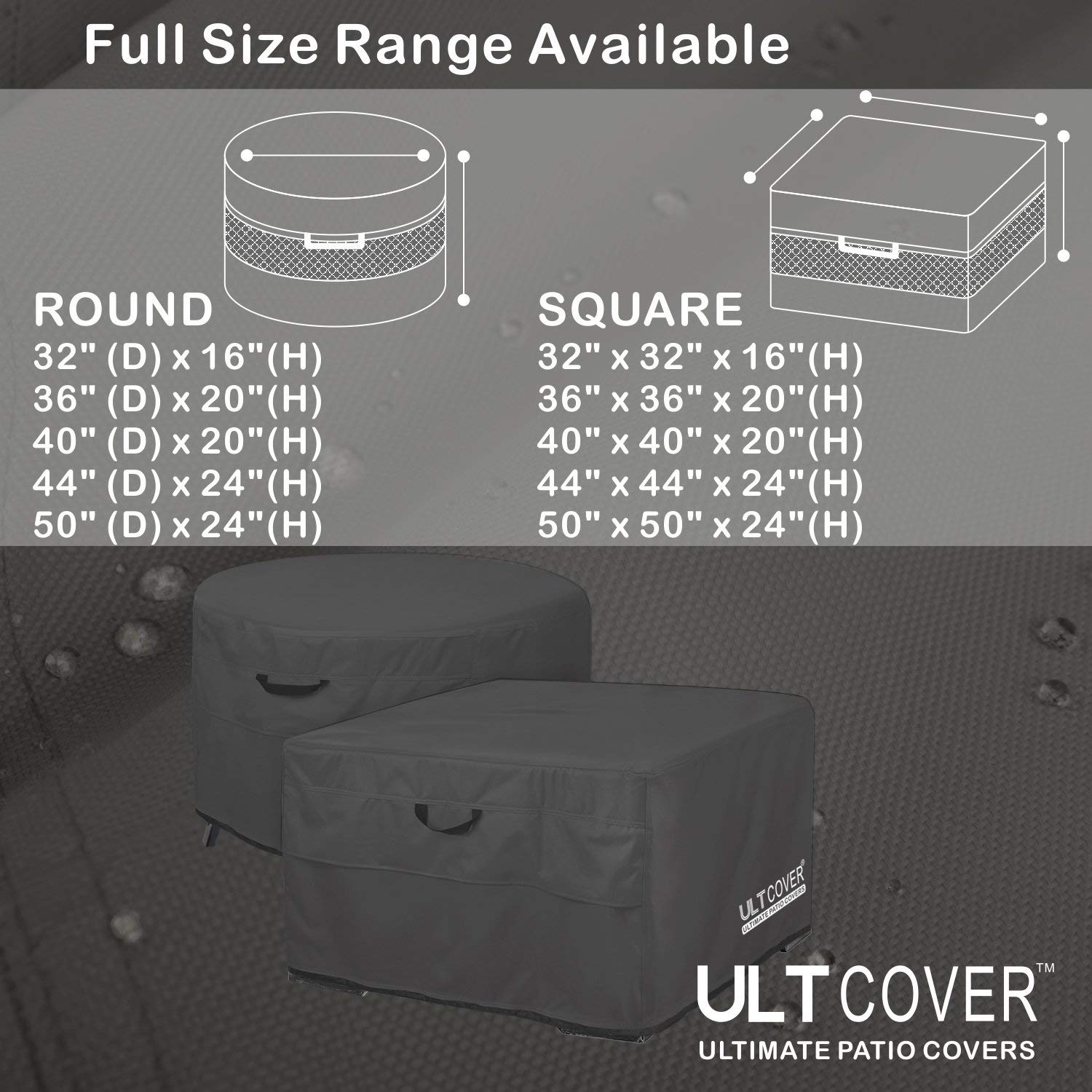 ULTCOVER side view focused on air vent to prevent condensation and uplift