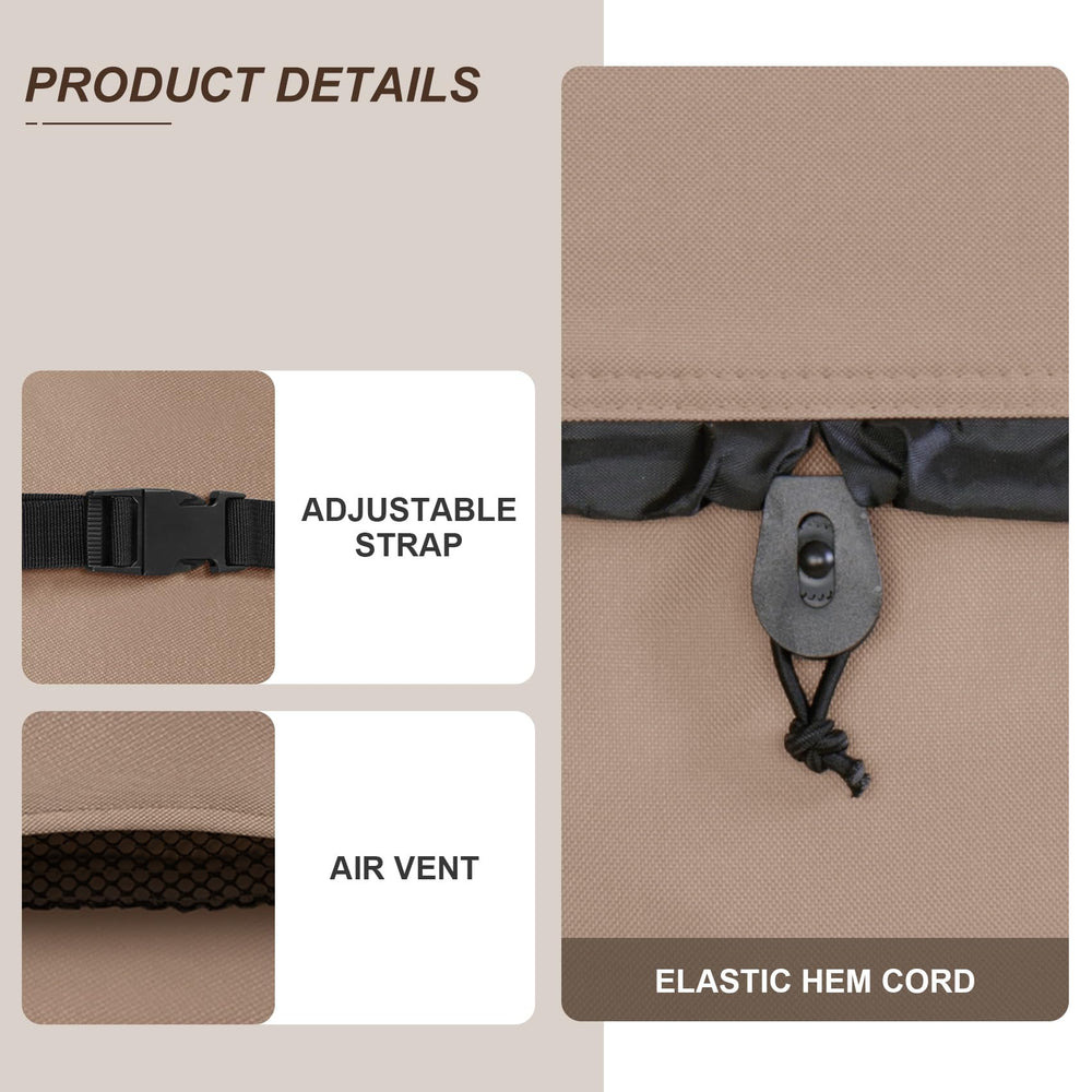 ULTCOVER side vent detail illustrating structured vents that prevent wind lift