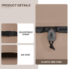 ULTCOVER side vent detail illustrating structured vents that prevent wind lift