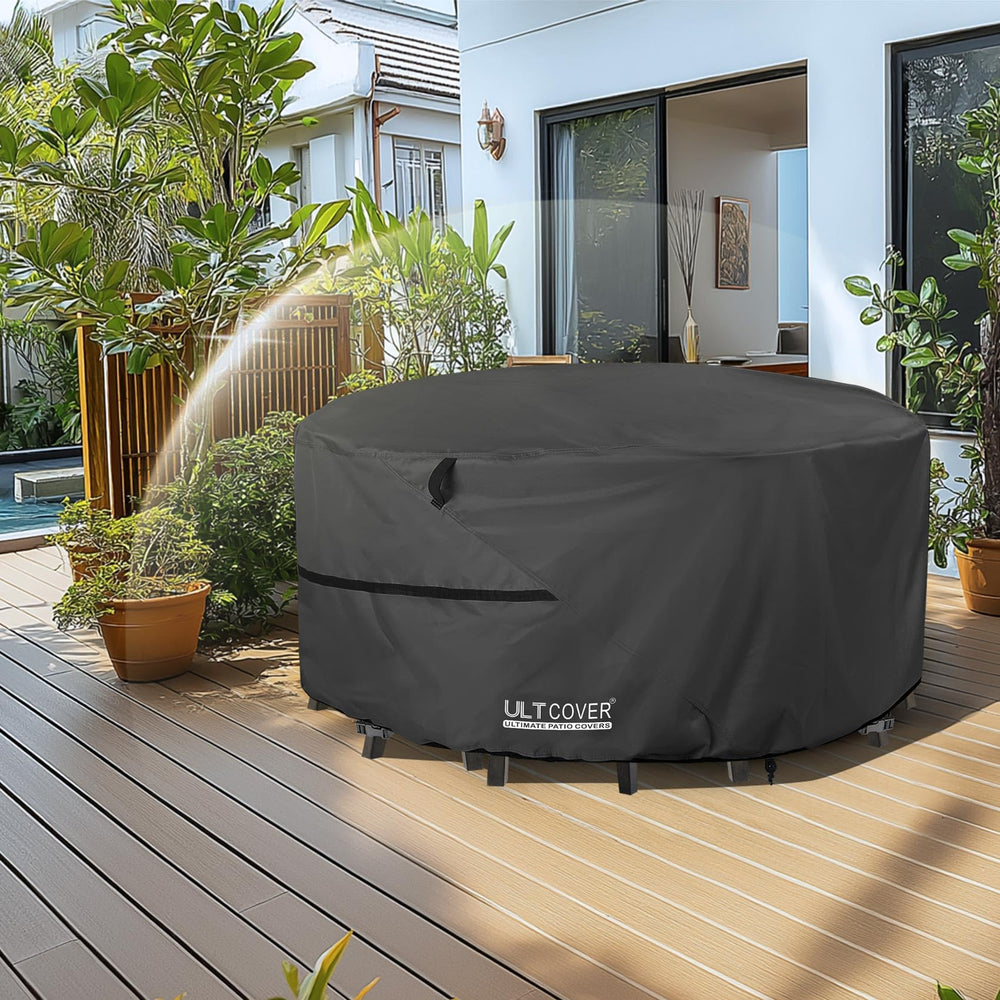 ULTCOVER water beading on cover to demonstrate waterproof performance