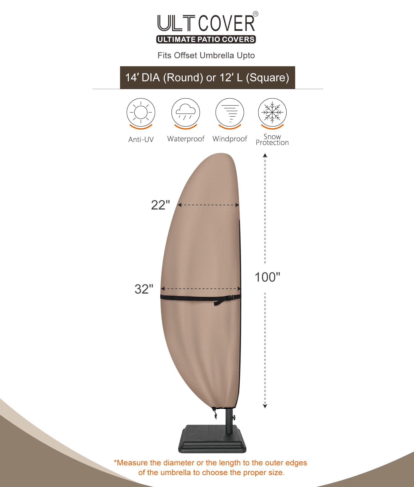 ULTCOVER zipper and clip detail, easy secure removal and fastening