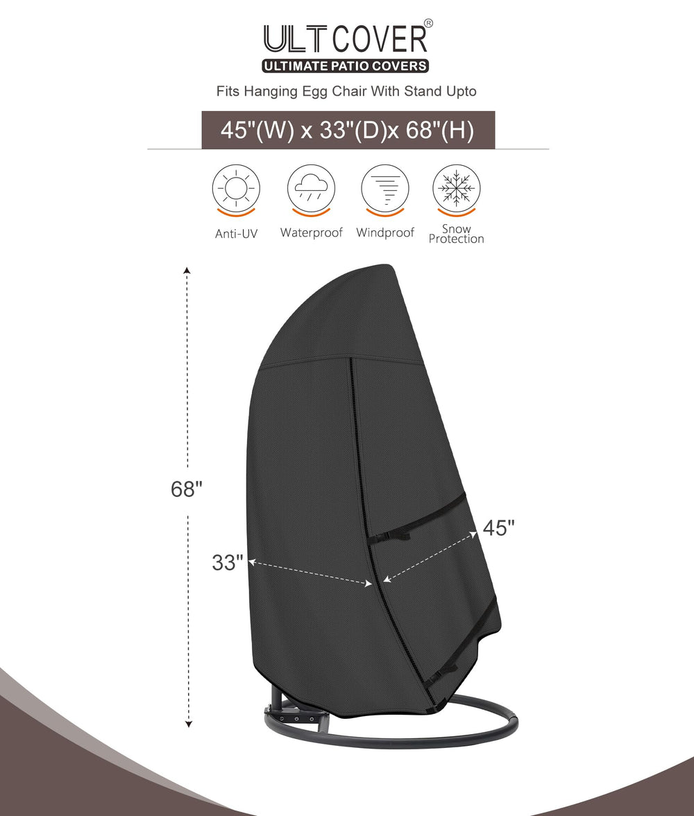ULTCOVER zipper and hang loop detail, enables quick installation and convenient storage