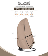 ULTCOVER zipper and hang loop detail for easy removal and storage benefit