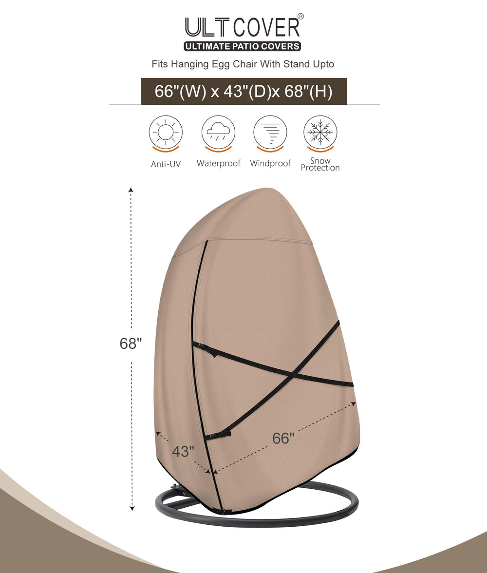ULTCOVER zipper and hang loop detail for easy on and off