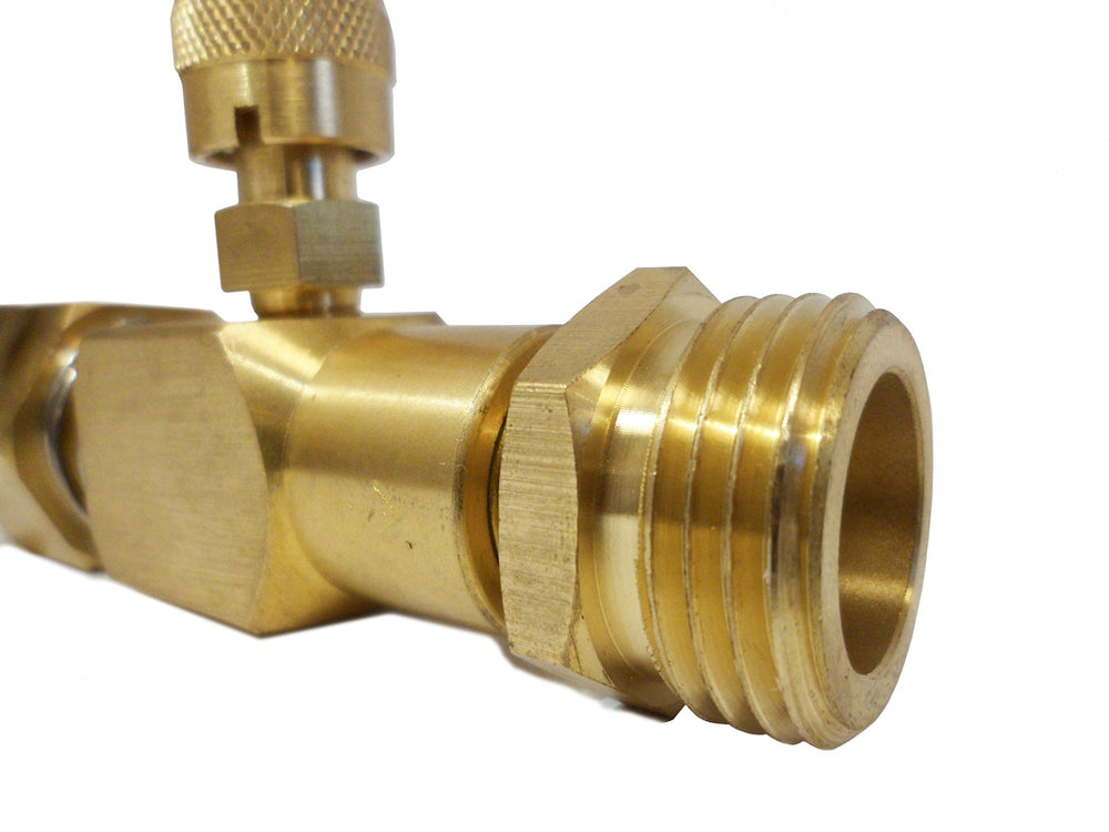 Ultimate Washer installed on pressure washer demonstrates easy inline installation benefit