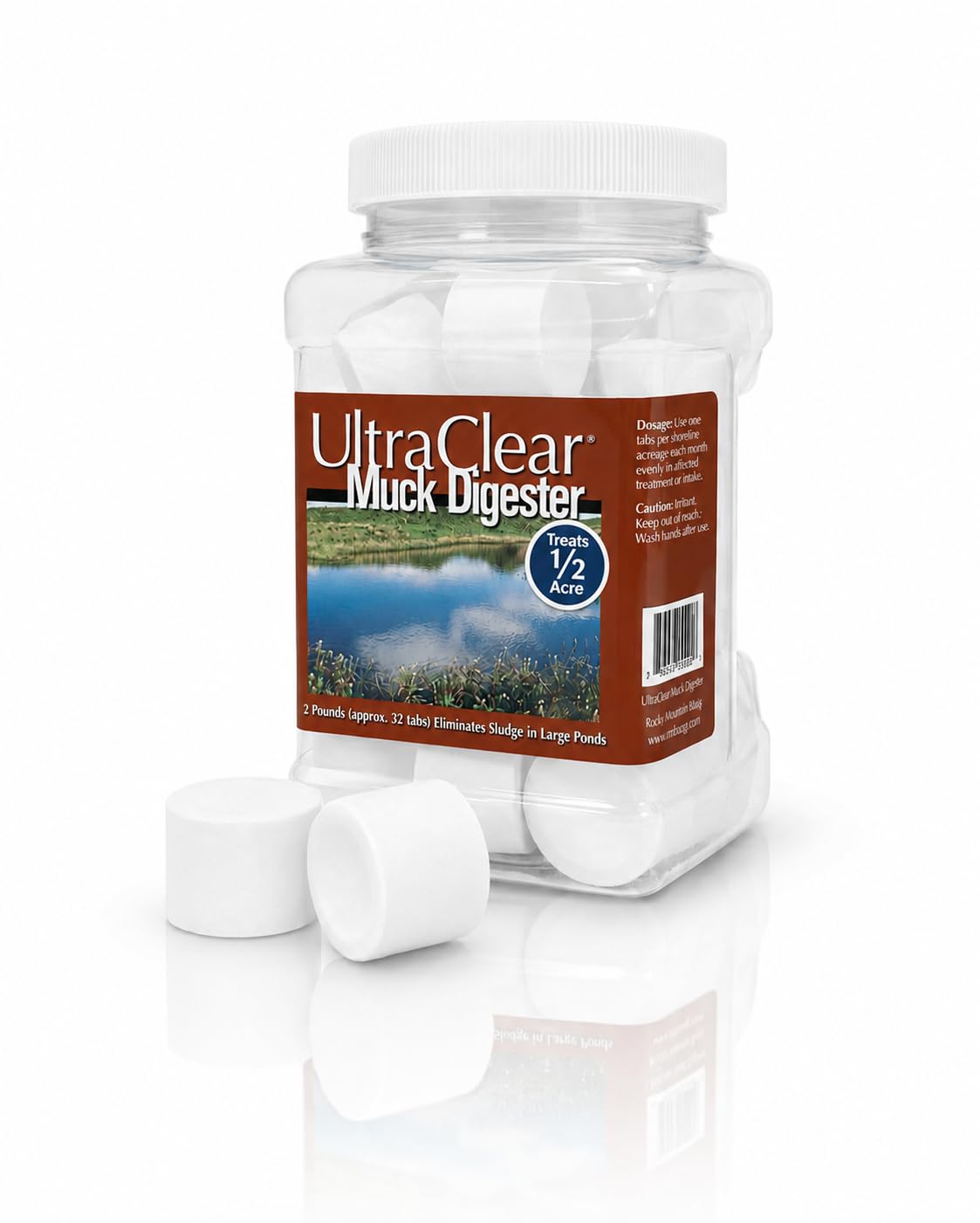 UltraClear front package showing 32 tablets and product benefits