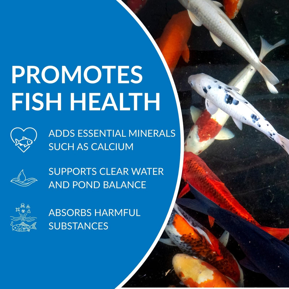 UltraClear coated koi food demonstrating direct mineral delivery for brighter color