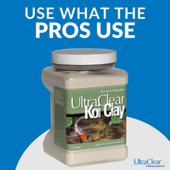 UltraClear close-up of clay texture highlighting fine natural bentonite and easy dosing