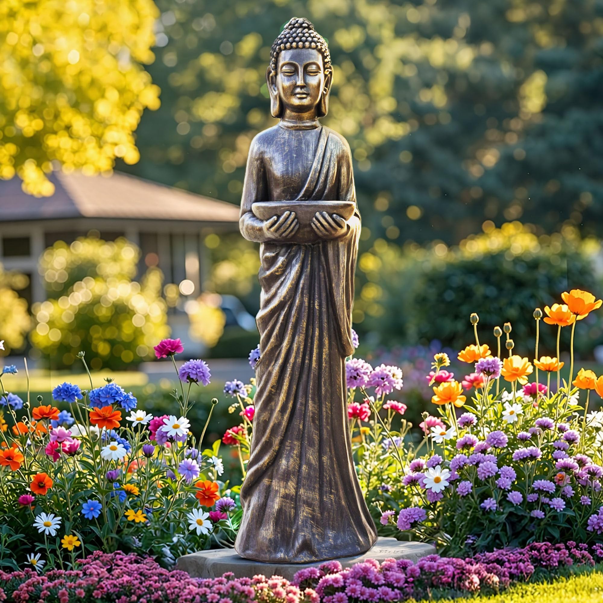 Ultym Buddha front view showing full statue and calm focal point