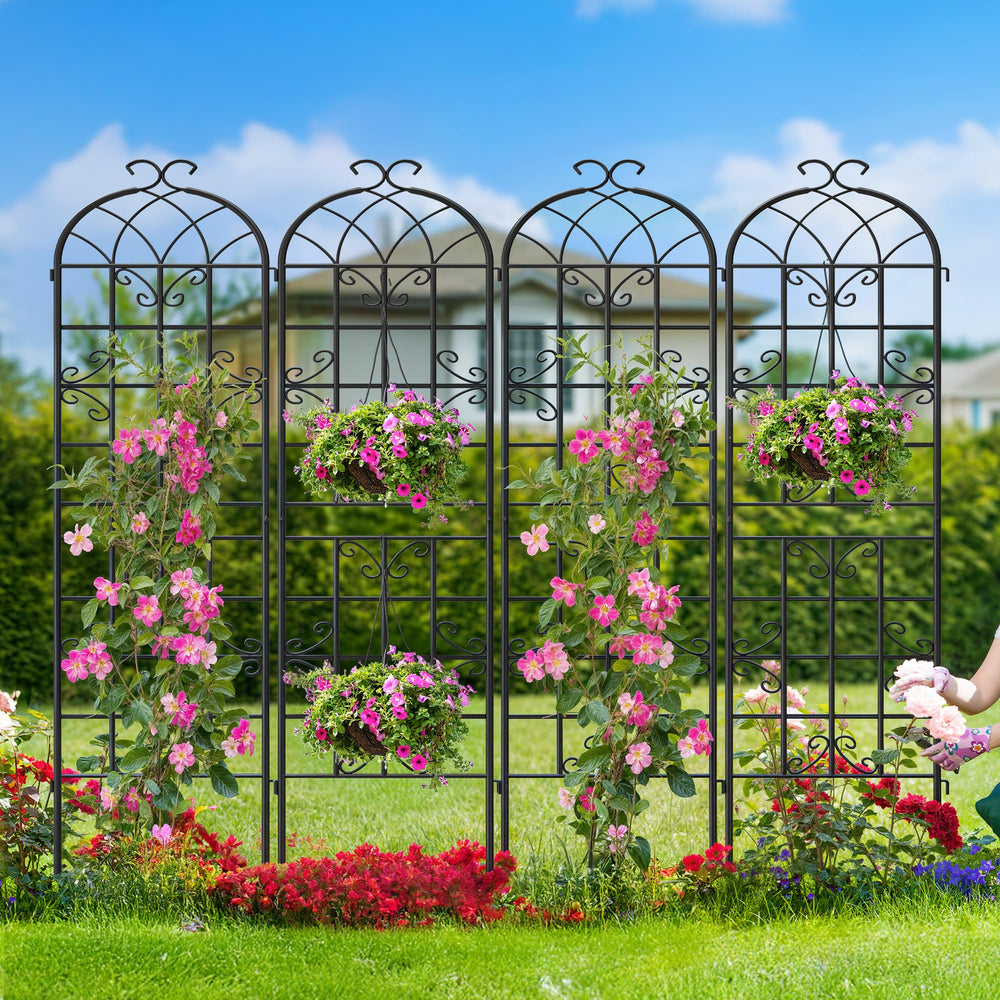 Ultym trellis styled on patio enhancing curb appeal and ambiance