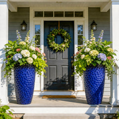 Ultym cobalt blue front view showcasing honeycomb texture and elegant color