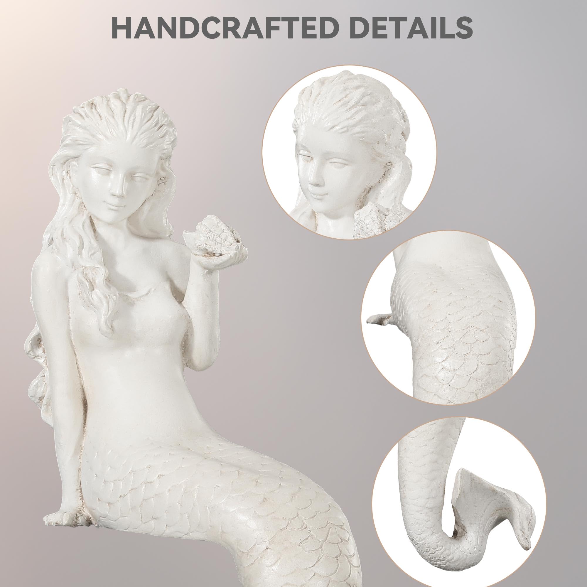 Ultym mermaid painted sample in garden demonstrating custom color possibilities