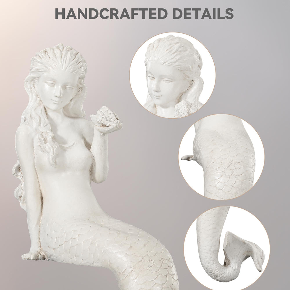Ultym mermaid painted sample in garden demonstrating custom color possibilities