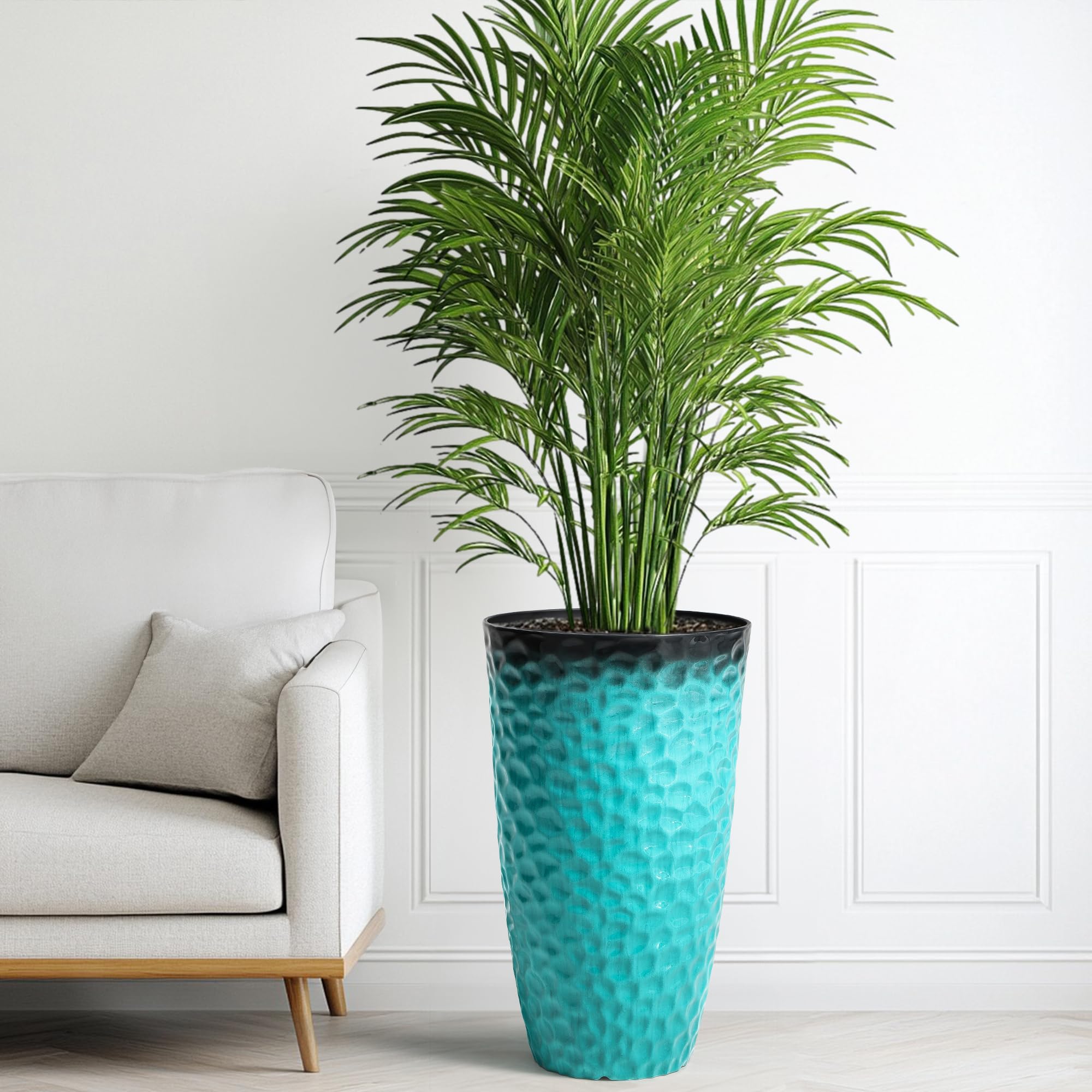 Ultym planter staged on patio for easy visual styling and scale