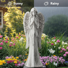 Ultym praying angel close-up of gown texture showing handcrafted realism benefit