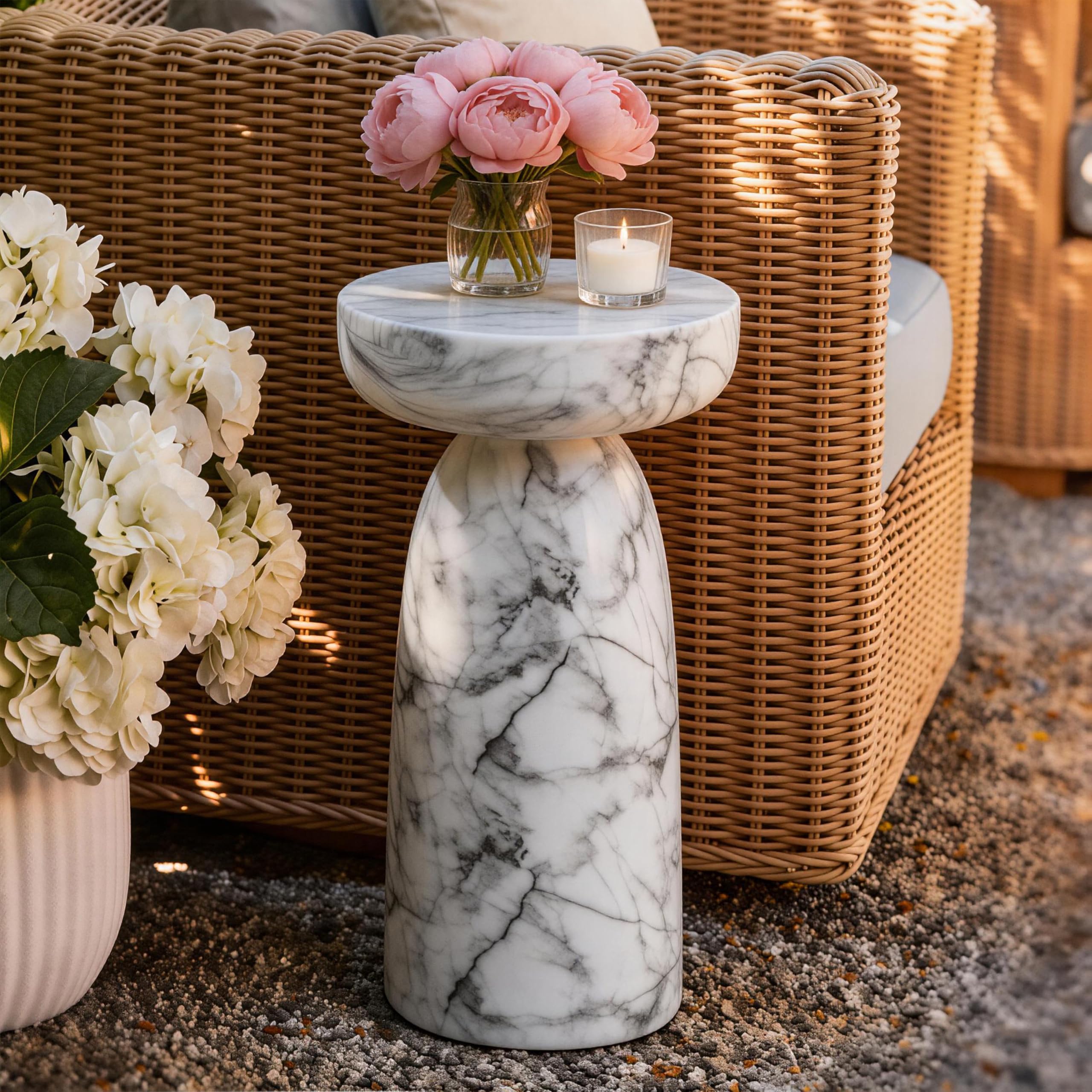 Ultym table in a living room adding stylish, low-maintenance surface