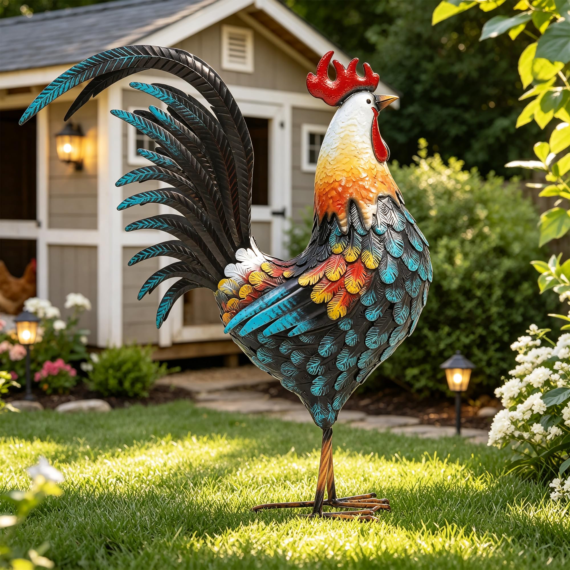 Ultym rooster front view showing bold silhouette and curb appeal
