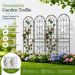 Ultym side view with person showing the trellis height and scale benefit