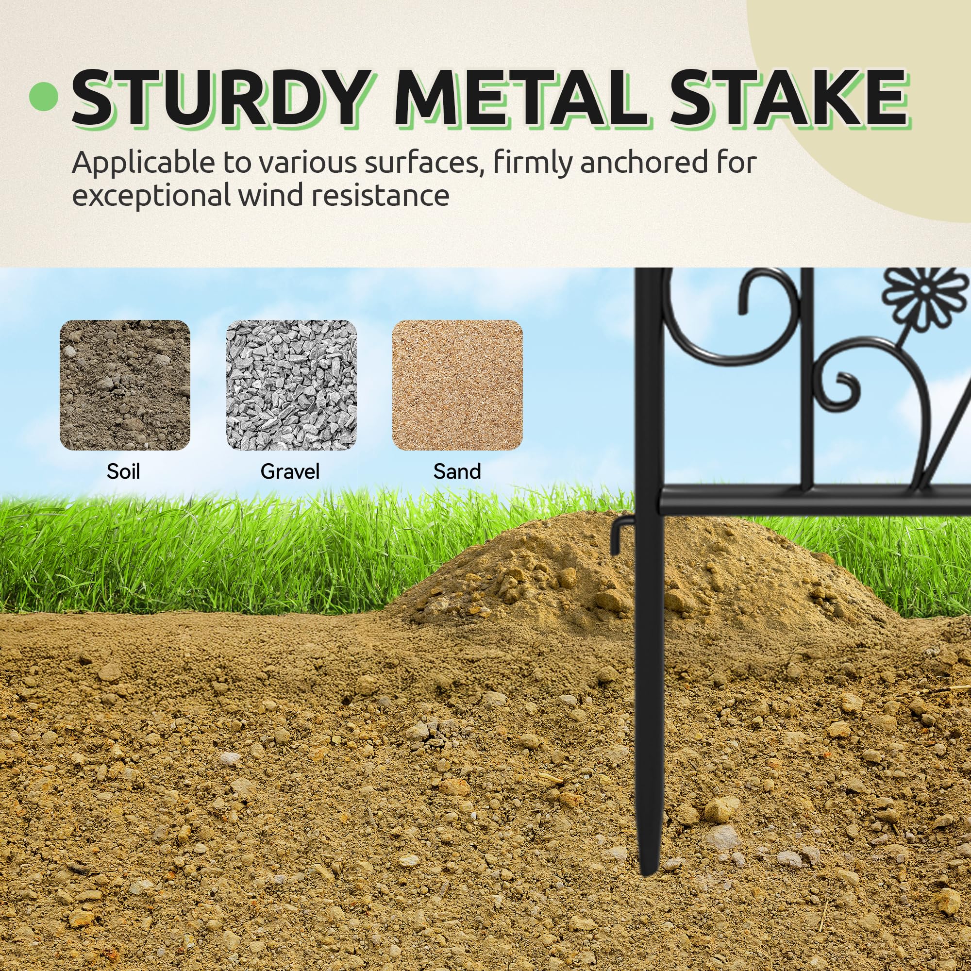 Ultym size comparison with garden shovel showing true height and scale