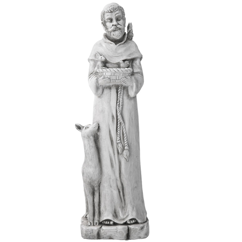 Ultym St Francis in garden lifestyle setting enhancing outdoor sanctuary