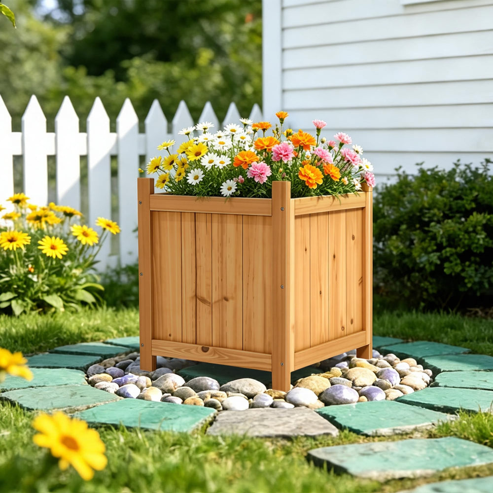 Ultym wooden box used to store firewood showing multi-use versatility