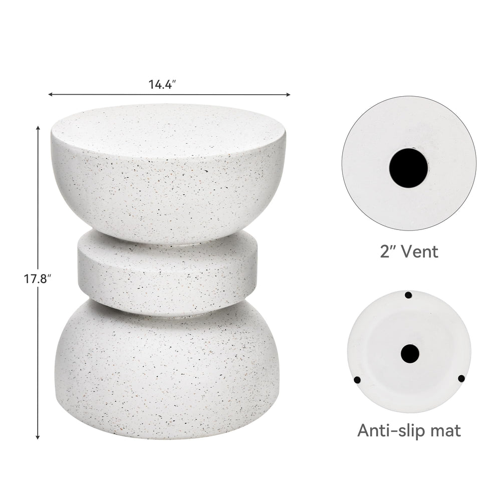 Ultym texture detail revealing faux terrazzo surface and decorative appeal benefit