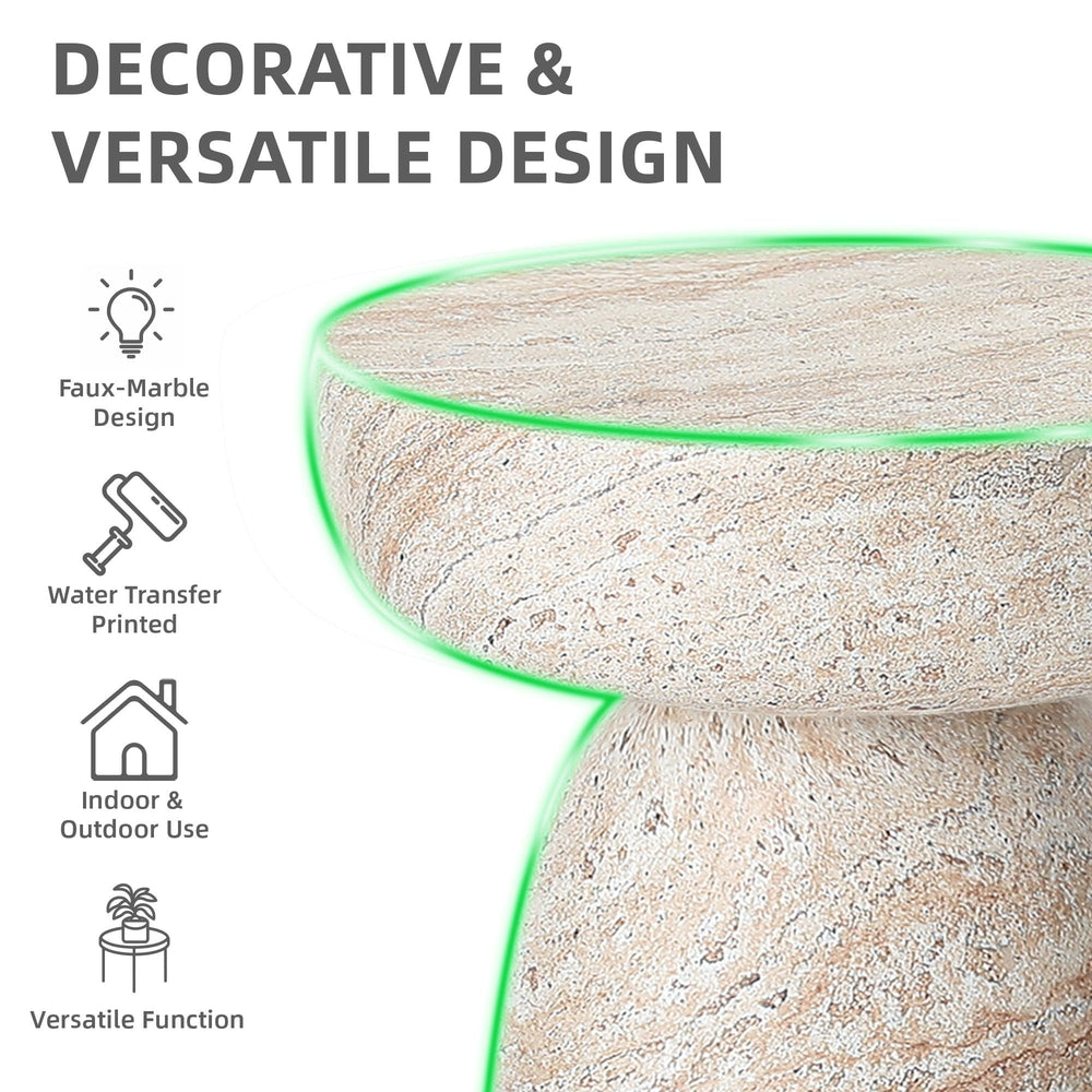 Ultym close-up of travertine-like texture highlighting premium look