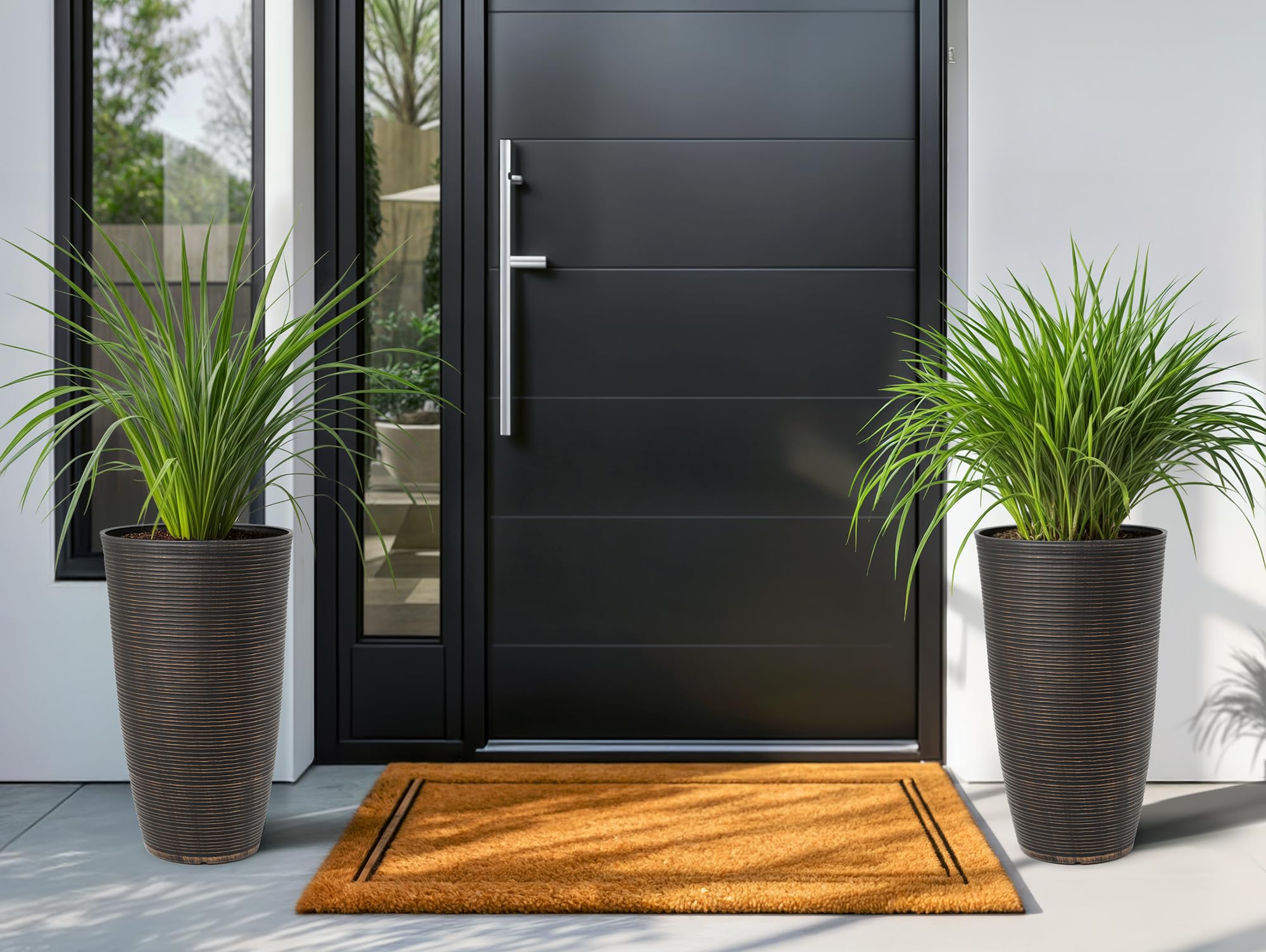 Ultym close-up of vertical stripe texture highlighting refined detail