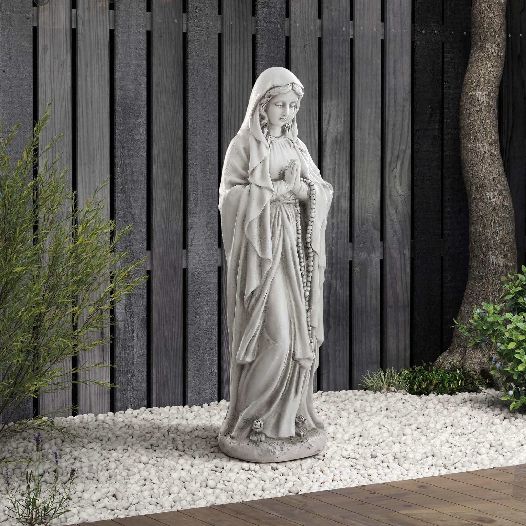 Ultym Virgin Mary in an indoor prayer corner creating a calm reflective space