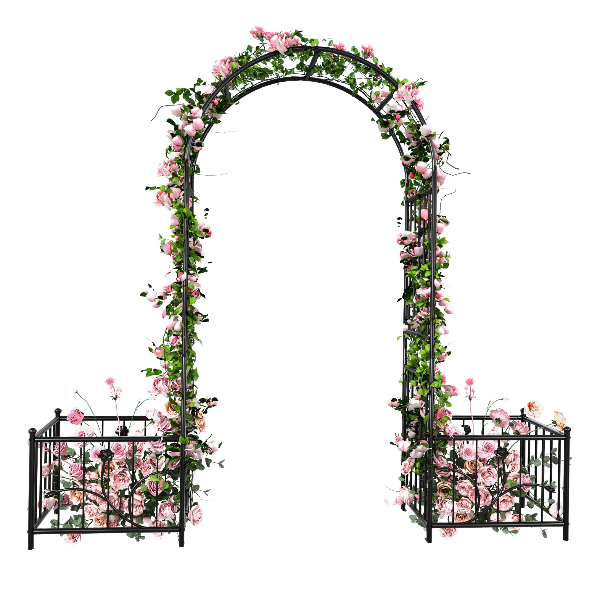 Ultym wedding backdrop styled with florals and lights for ceremonies