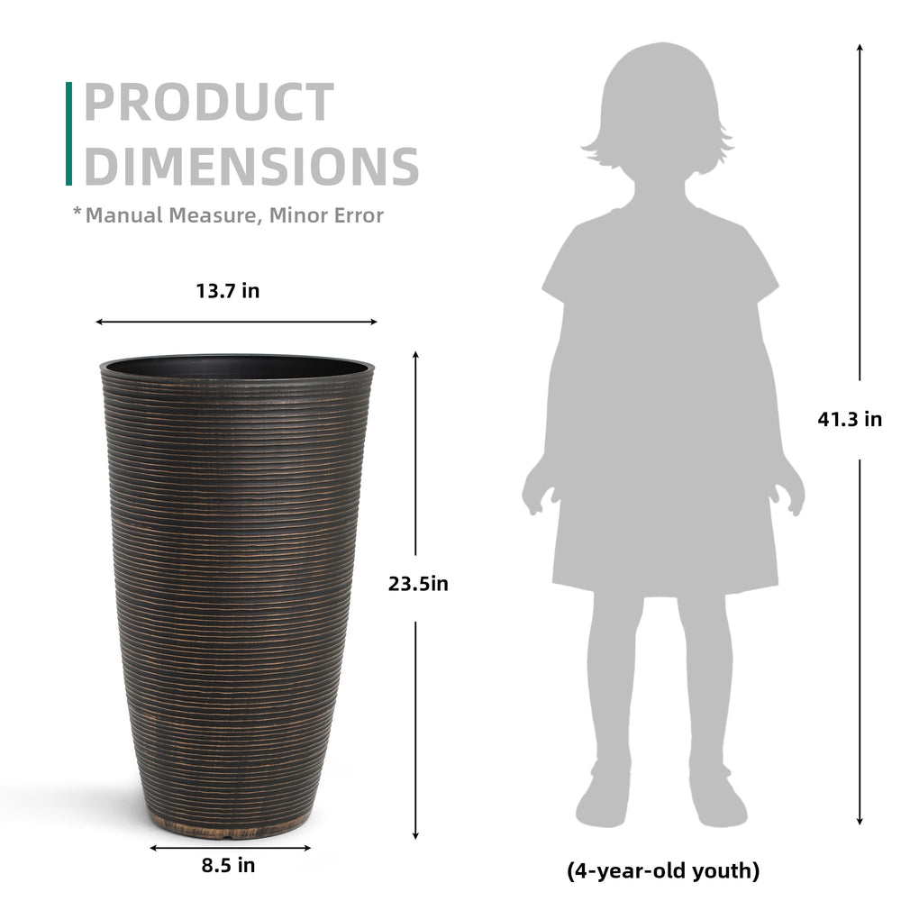 Ultym planters with greenery on porch for durable outdoor styling