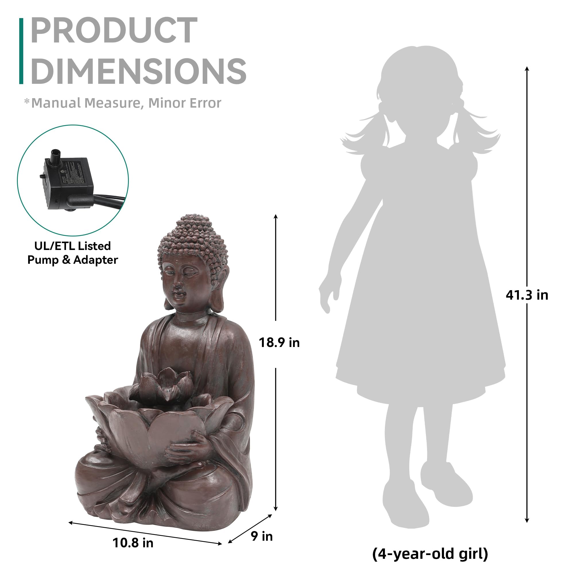 Ultym Zen Buddha pump and accessories laid out showing easy setup and ready-to-use benefit