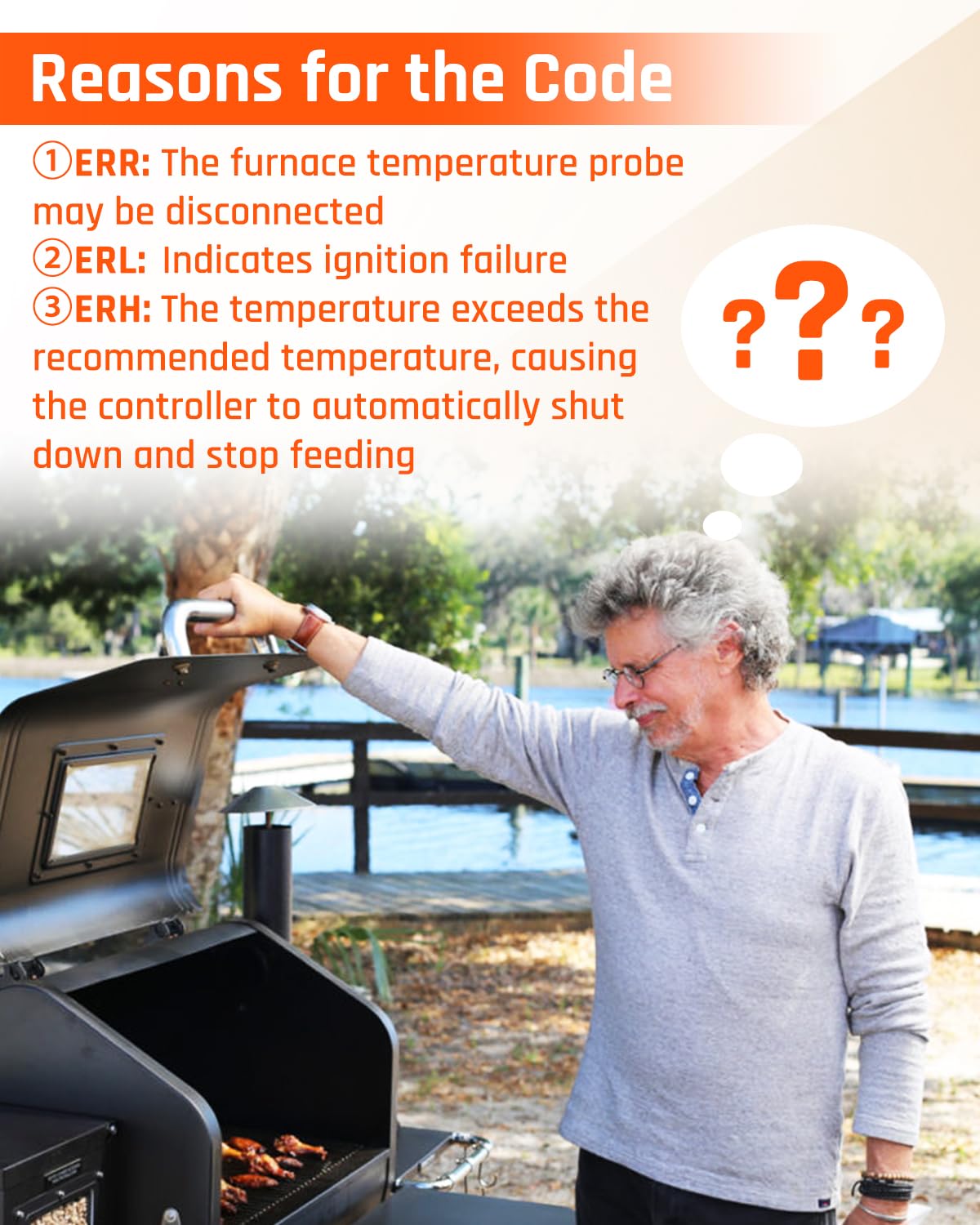 ULXIOM control board installed inside a pellet grill to restore reliable operation