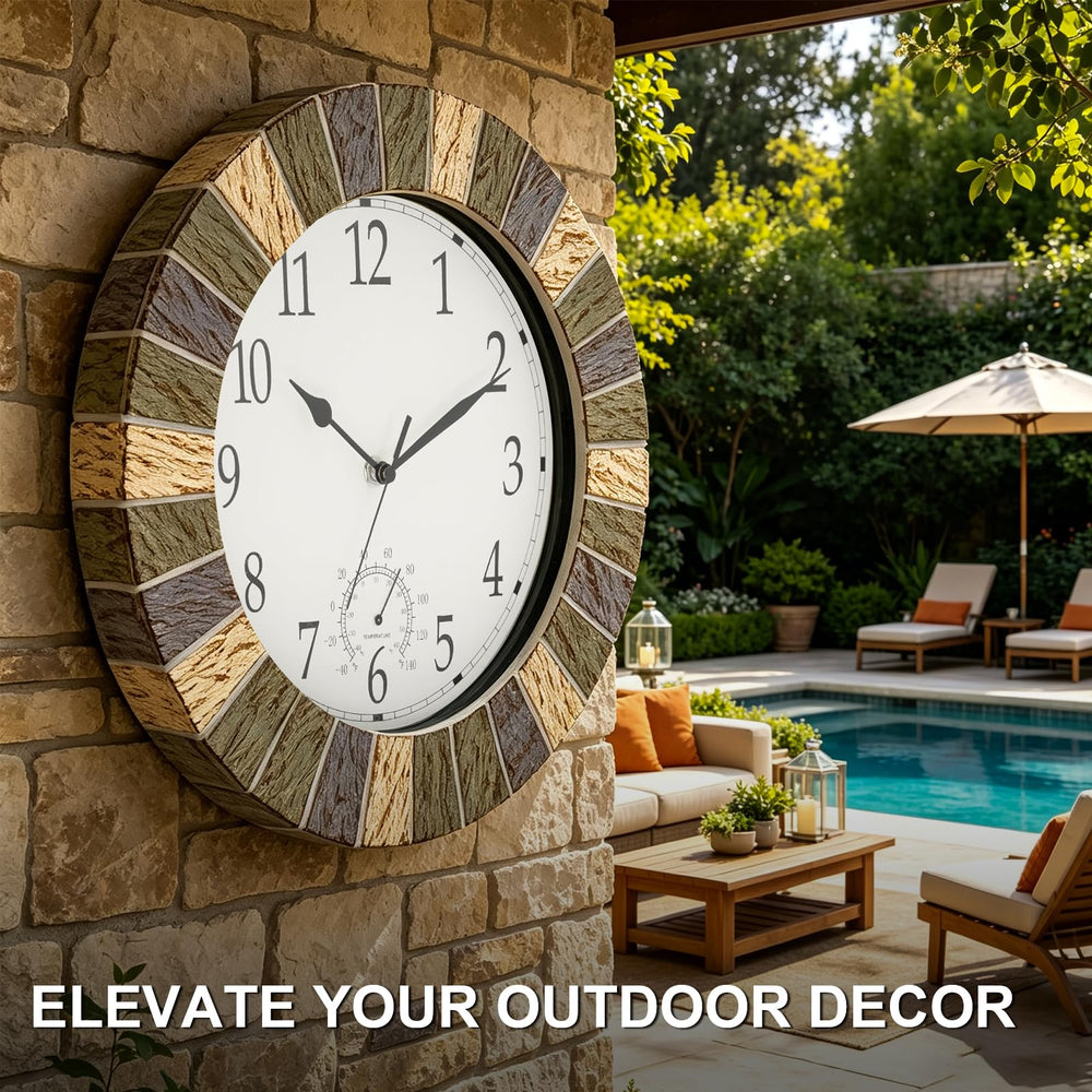UMEXUS poolside outdoor setting offering durable time and temperature