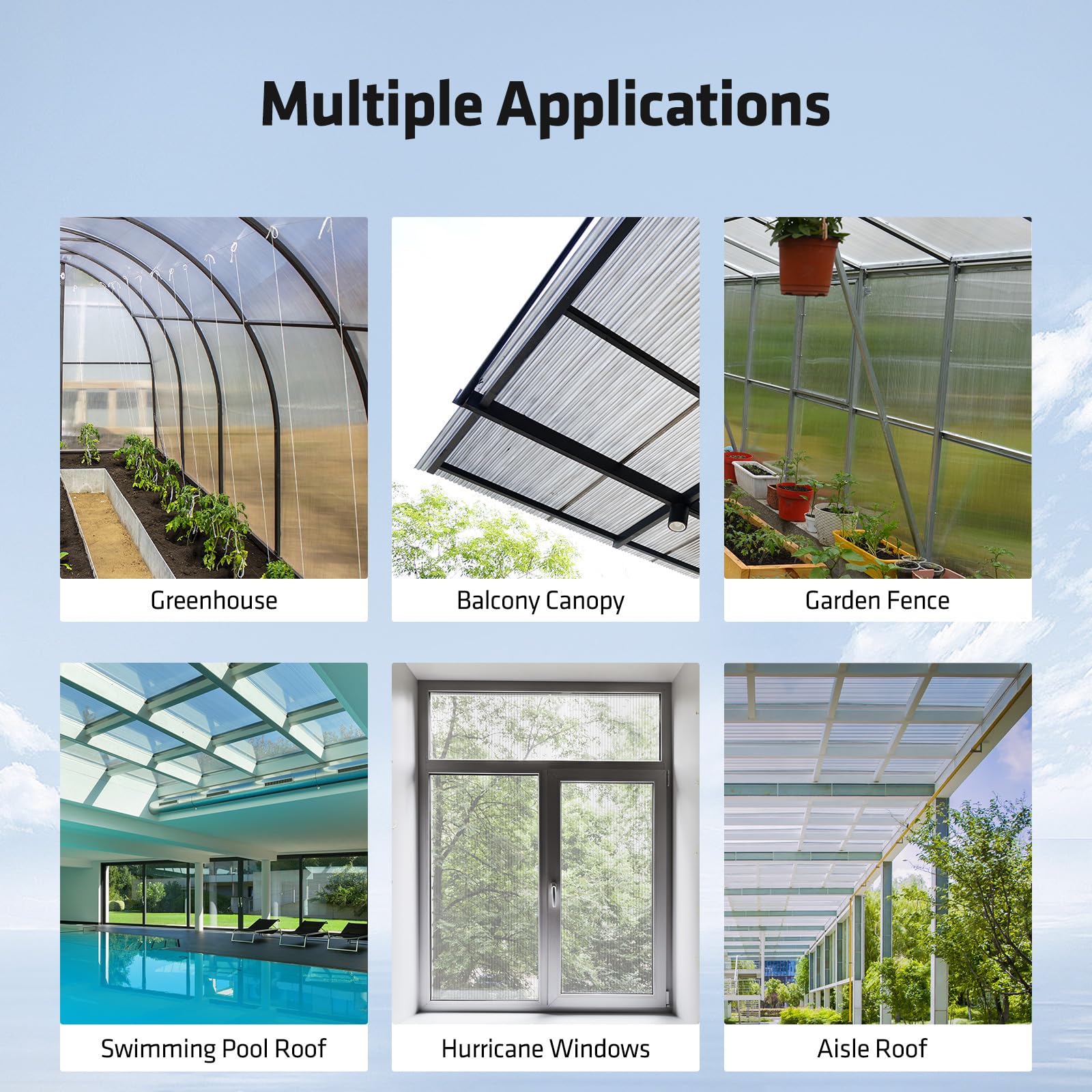 UMIG panel used as patio awning showing shade and light control