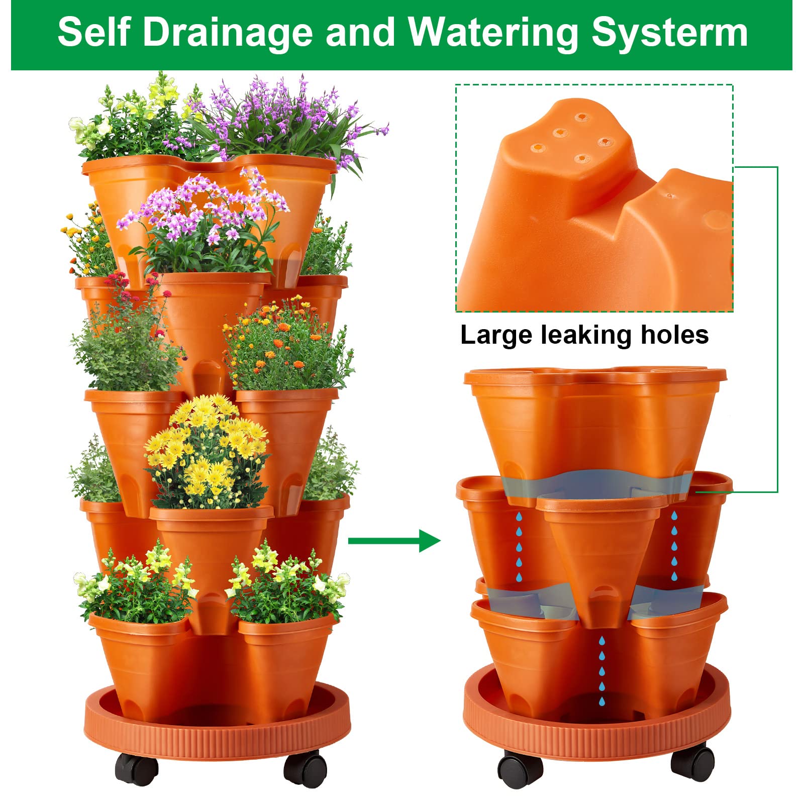 Umigy single tier used separately for flexible planting options