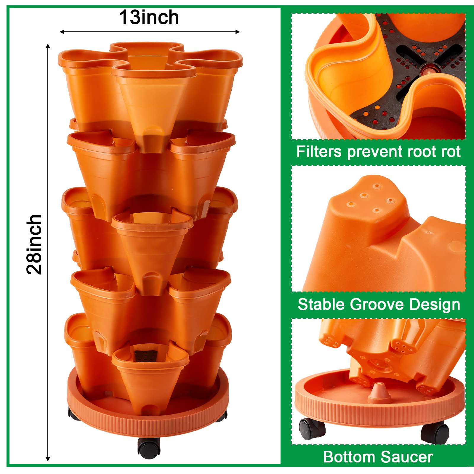 Umigy close-up of tier filter tray preserving moisture for roots