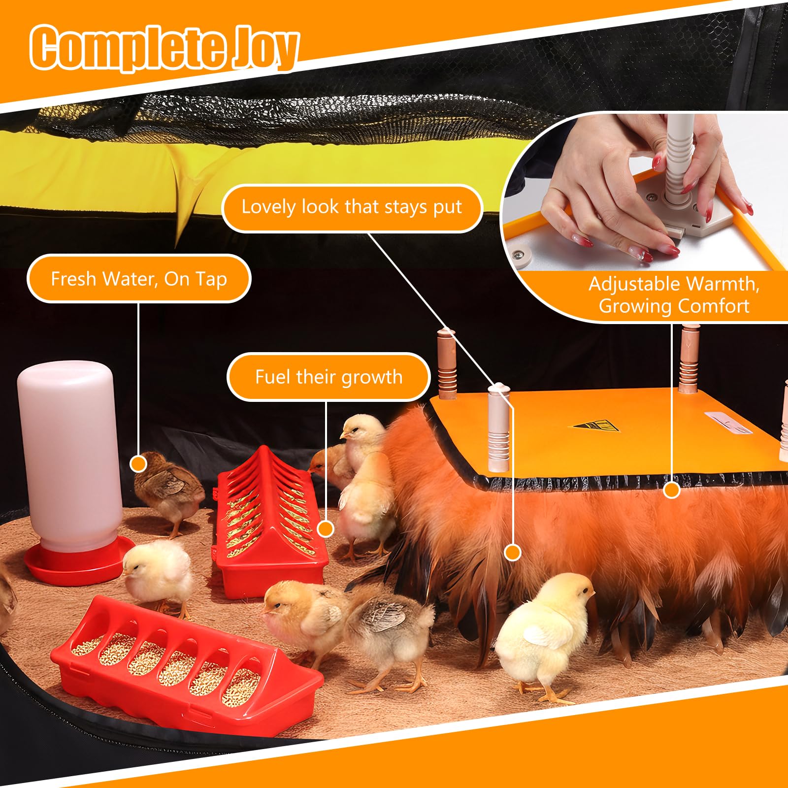 UMMNPR inside detail with grass pads and feathers for chick comfort