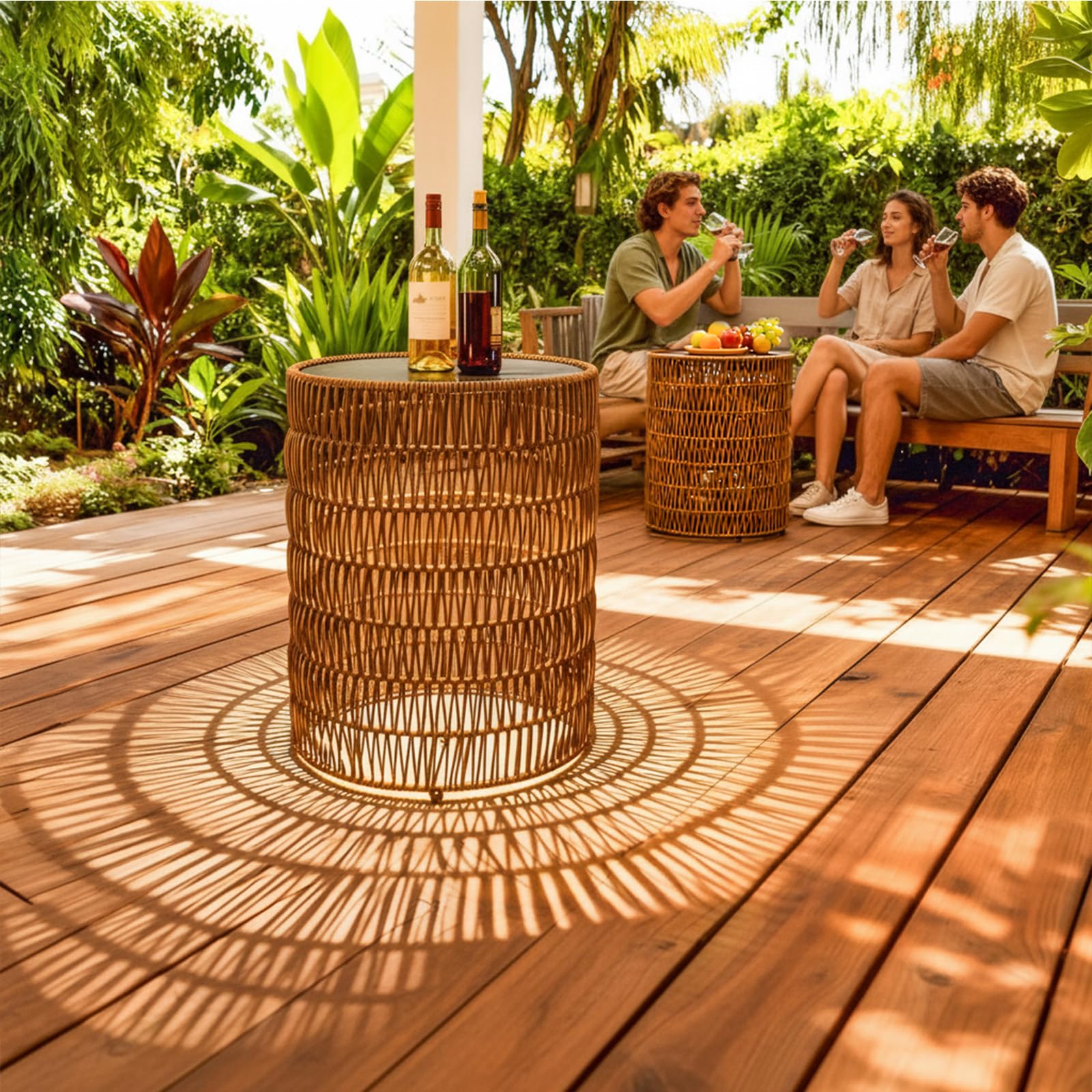 UMMNPR patio scene with tables and plants showing decorative and functional use