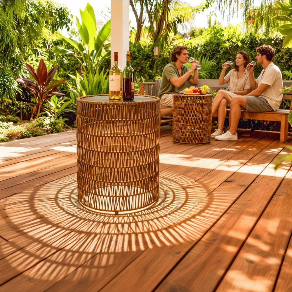 UMMNPR patio scene with tables and plants showing decorative and functional use