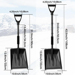 UMUACCAN disassembled three-piece shovel compact for storage and travel convenience