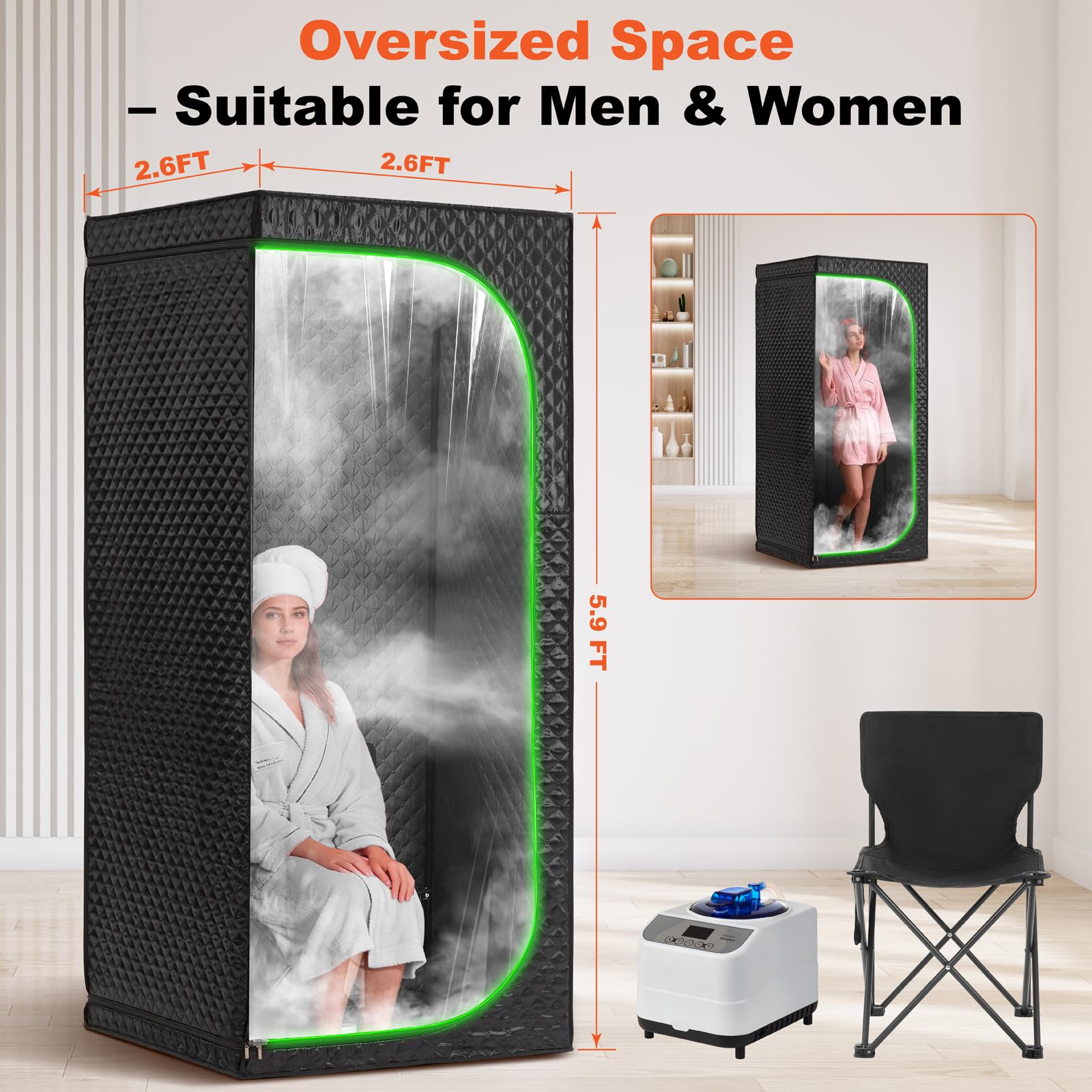 UNANEST transparent door detail offering openness and visibility benefit