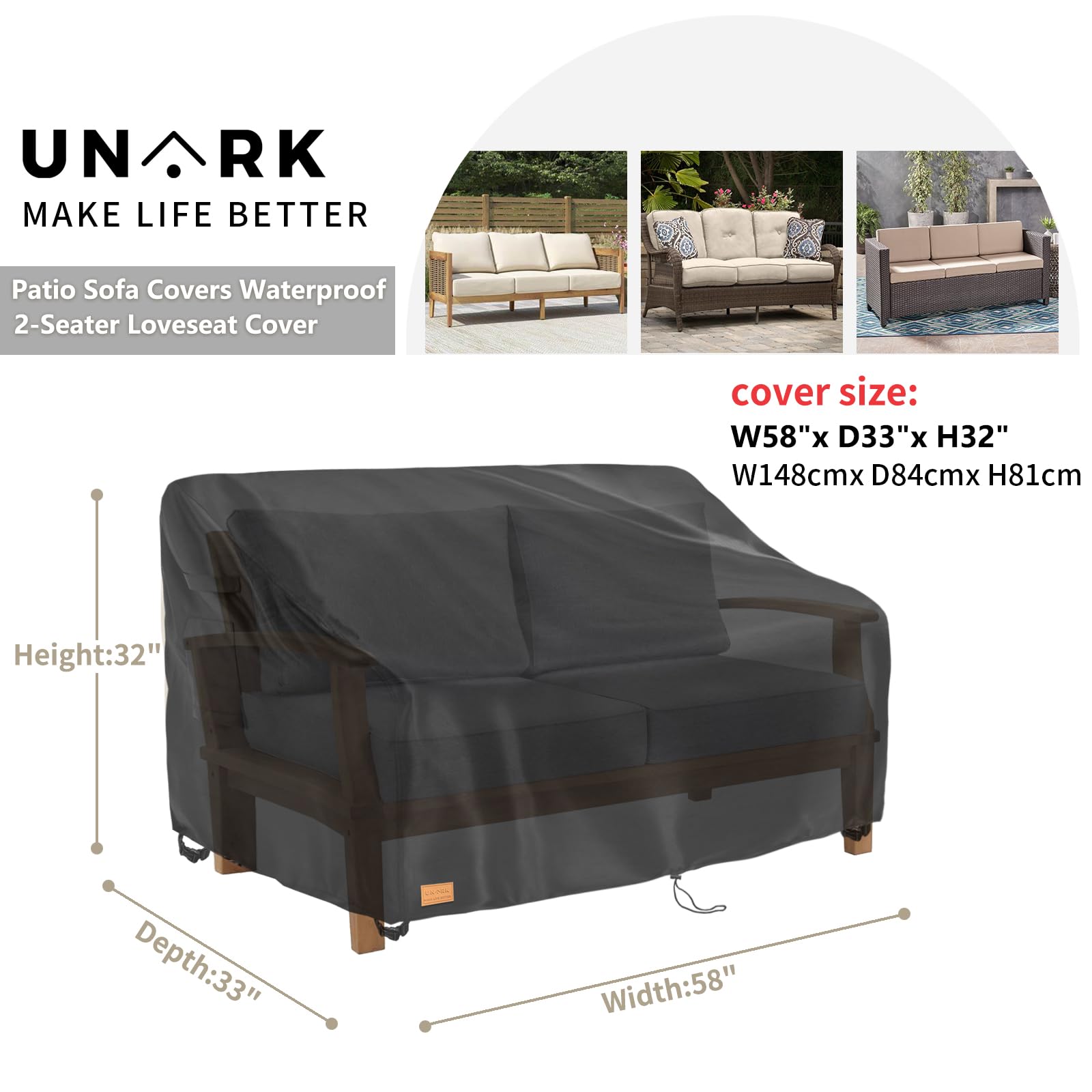 UNARK close-up of laminated polyester fabric highlighting waterproof barrier