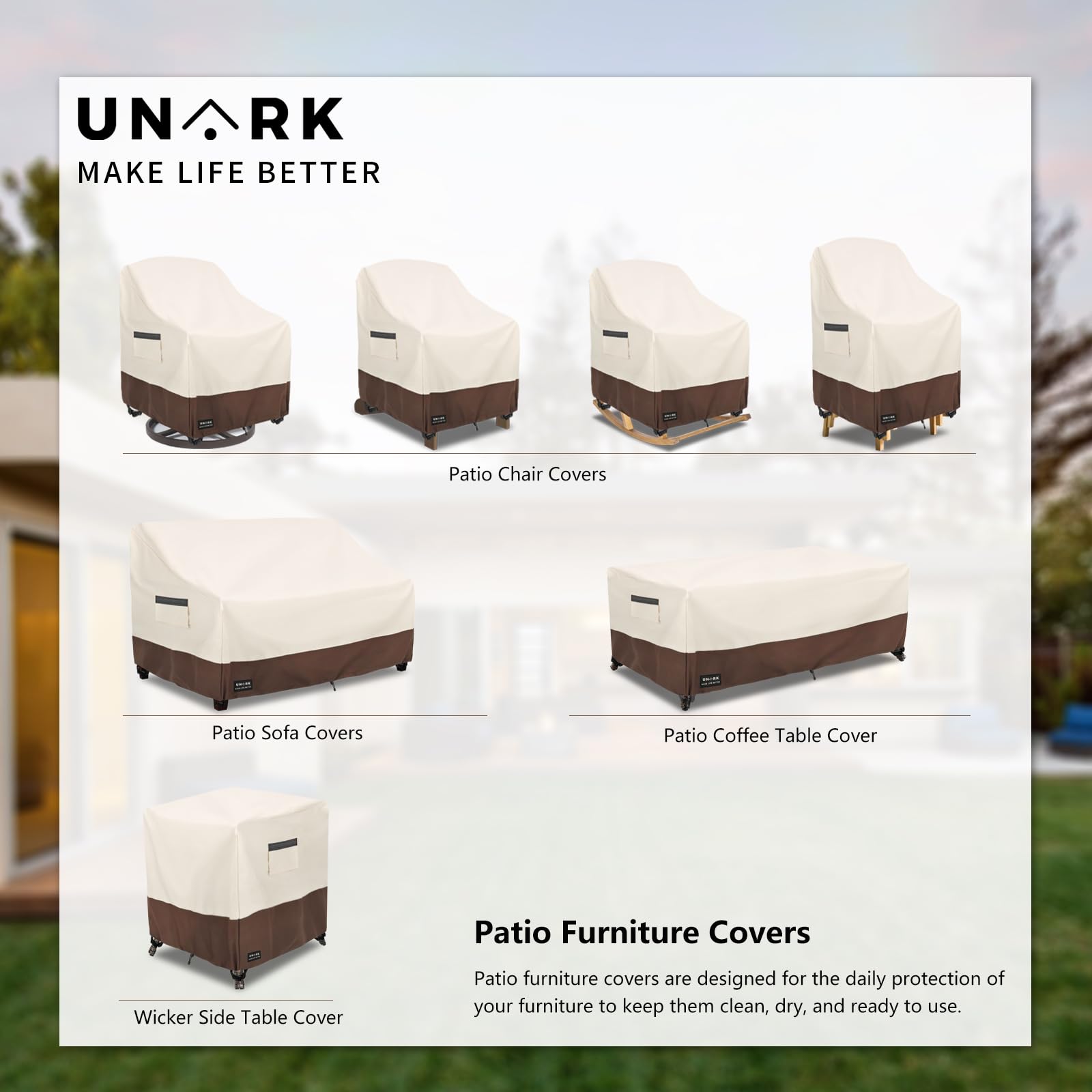 UNARK folded compact storage ready for seasonal put-away
