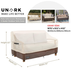 UNARK primer plano del tejido poliéster resistente al agua