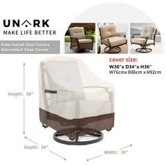 UNARK side angle showing click-close strap fastened and cover staying secure