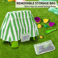 UNARK detachable mesh pouch holding small toys for organized storage