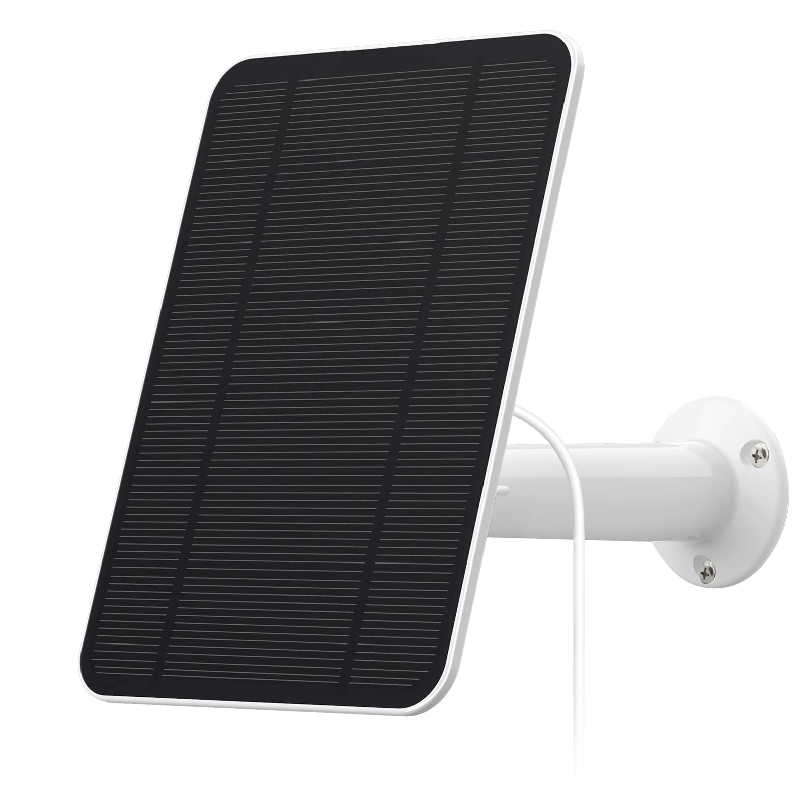 Uncle Squirre solar panel mounted on exterior wall demonstrating stable installation
